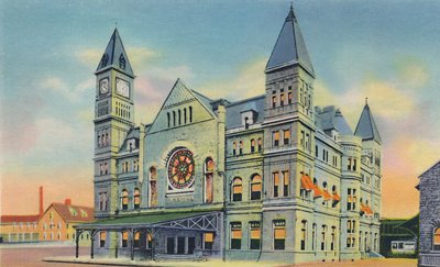 Union Station, 10th e Broadway, 1942 da Caufield and Shook