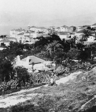 Beirut dal Collegio Americano, Libano, c. 1927-1931 da Cavanders Ltd