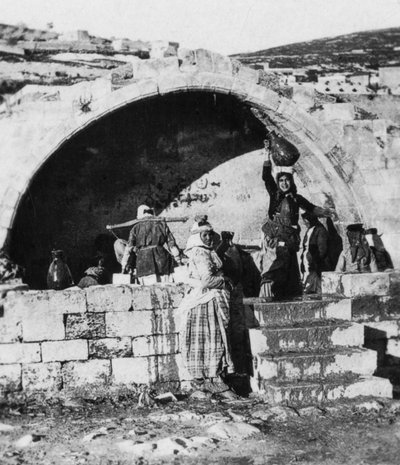 Fontana della Vergine, Nazareth, Palestina da Cavanders Ltd