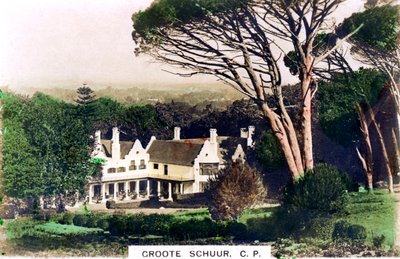 Casa Groote Schuur, Città del Capo, Sudafrica, c1920 da Cavenders Ltd
