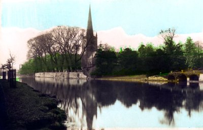 Chiesa della Santissima Trinità, Stratford-upon-Avon, Warwickshire, 1926 da Cavenders Ltd