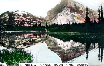 Monti Rundle e Tunnel, Banff, Alberta, Canada da Cavenders Ltd