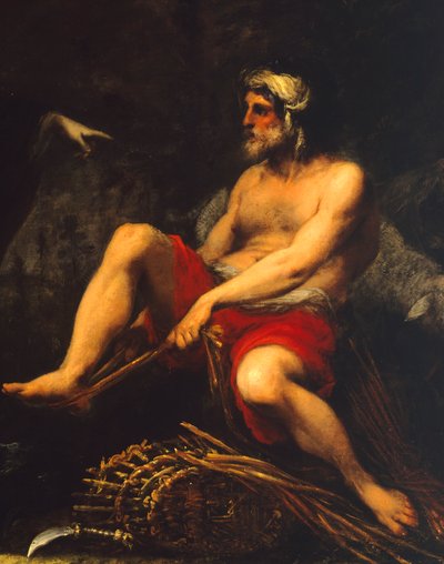 Erminia tra i pastori (dettaglio) da Cecco  Bravo