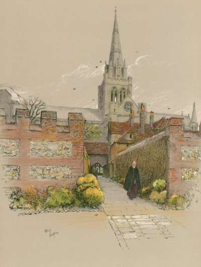 Cattedrale di Chichester da Cecil Charles Windsor Aldin