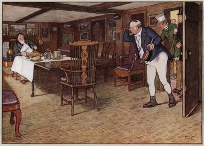Illustrazione per The Pickwick Papers di Cecil Aldin (litografia a colori) da Cecil Charles Windsor Aldin