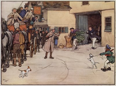 Illustrazione per The Pickwick Papers di Cecil Aldin da Cecil Charles Windsor Aldin