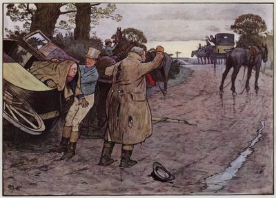 Illustrazione per The Pickwick Papers di Cecil Aldin da Cecil Charles Windsor Aldin