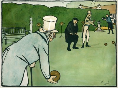 Sport e giochi inglesi antichi: Bocce da Cecil Charles Windsor Aldin