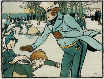Vecchi sport e giochi inglesi: Pattinaggio da Cecil Charles Windsor Aldin