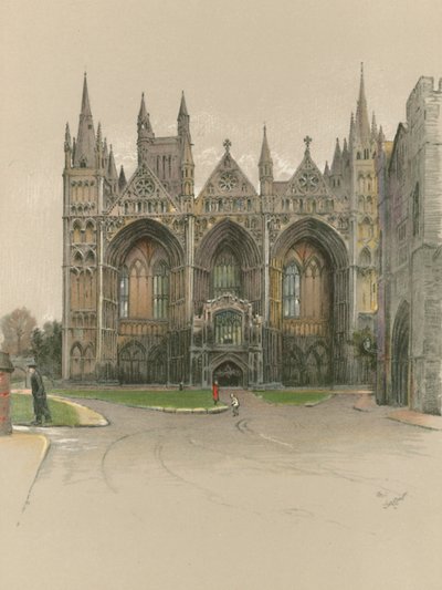Cattedrale di Peterborough da Cecil Charles Windsor Aldin