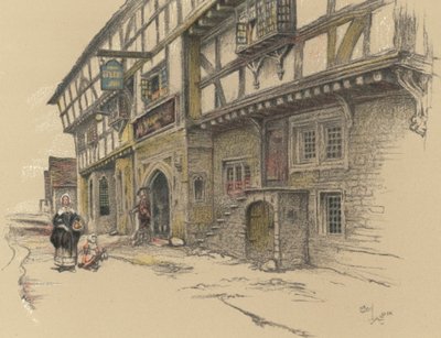 The George Inn, Norton St Philip da Cecil Charles Windsor Aldin