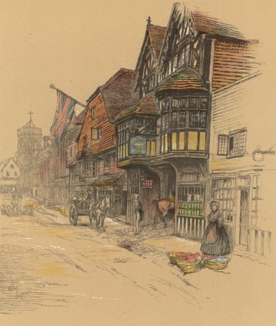 The George Inn, Salisbury da Cecil Charles Windsor Aldin