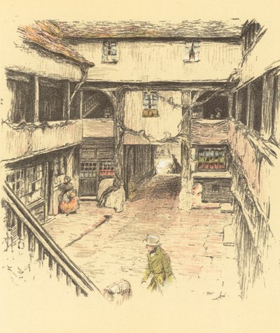 The New Inn, Gloucester da Cecil Charles Windsor Aldin