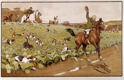 Acquerello di Cecil Aldin da Cecil Charles Windsor Aldin