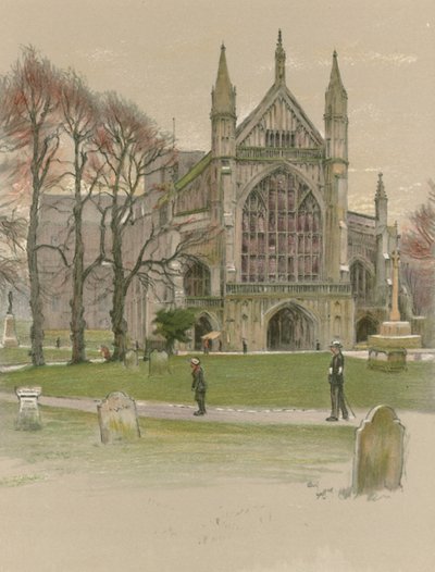 Cattedrale di Winchester da Cecil Charles Windsor Aldin