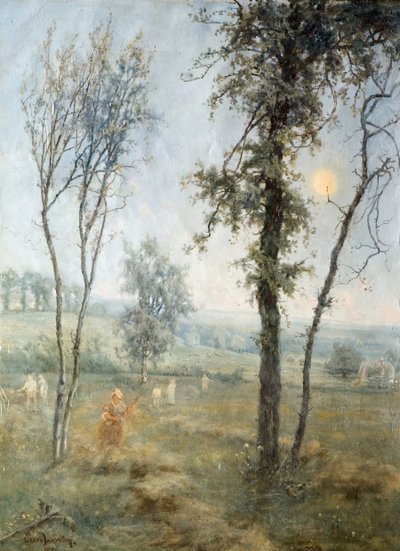 Fienagione al chiaro di luna, 1876 da Cecil Gordon Lawson