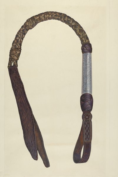 Frusta di cuoio grezzo da Cecil Smith