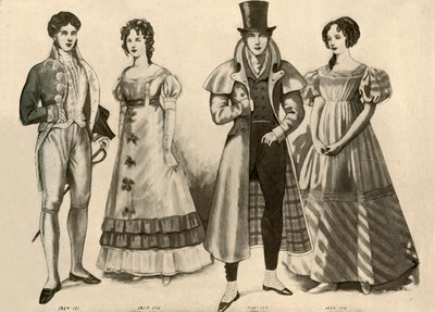 Abbigliamento dal 1824-1835, 1907, 1937 da Cecil W. Trout