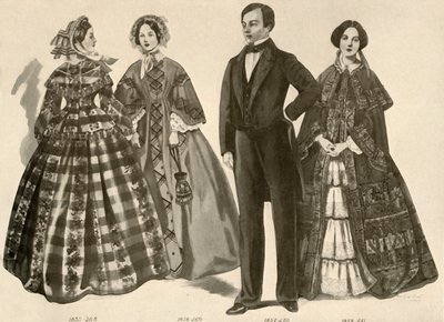 Abbigliamento dal 1850 al 1856, 1907, 1937 da Cecil W. Trout