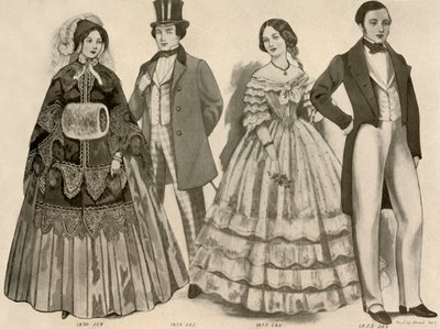 Abbigliamento dal 1850 al 1856 da Cecil W. Trout