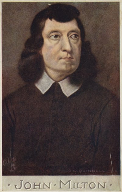 John Milton (1608-1674), poeta inglese da Cecil Watson Quinnell