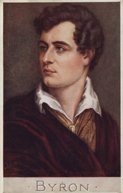 Lord Byron (1788-1824), poeta inglese da Cecil Watson Quinnell