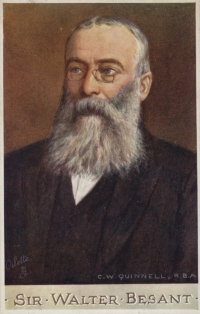Sir Walter Besant (1836-1901), romanziere e storico inglese da Cecil Watson Quinnell