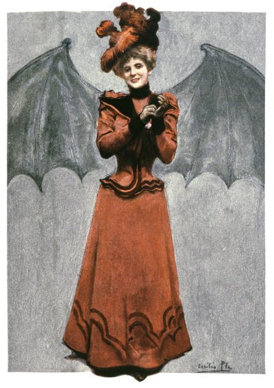 Donna travestita da diavolo, ca 1900 da Cecilio Pla Gallardo