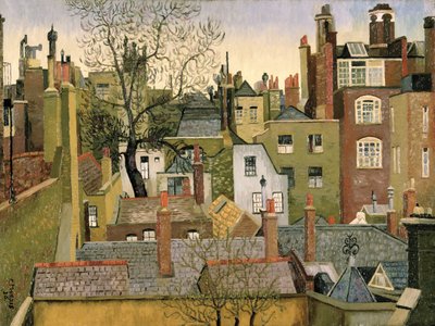 da una finestra a 45 Brook Street, Londra, W1 da Cedric Morris