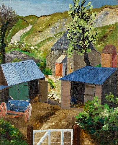 Il cortile della fattoria, Dorset da Cedric Morris