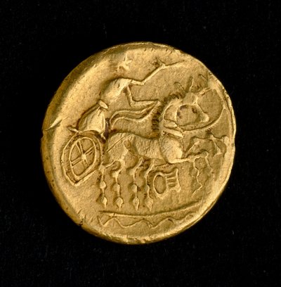 Arte celtica: statere dei Sequani, moneta d