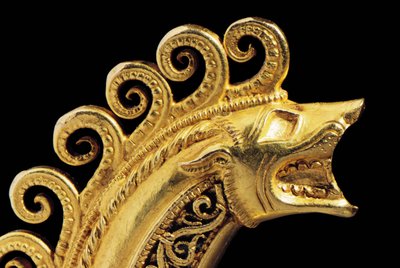 Fibula di guerriero La Tène di grande importanza (dettaglio) da Celtic