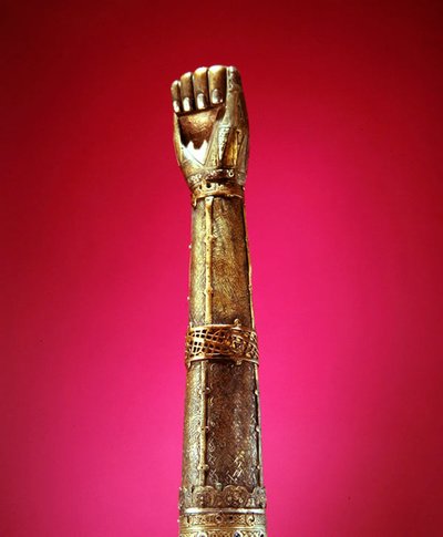 Reliquiario del braccio di San Lachtin, Donaghmore, Contea di Cork, Età vichinga, c.1120 d.C. da Celtic