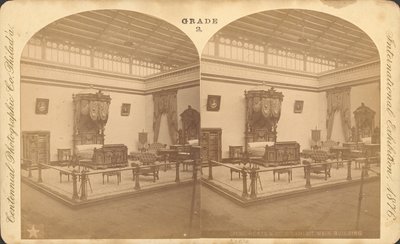 Esposizione di mobili di Herts & Co. - Edificio principale da Centennial Photographic Co.