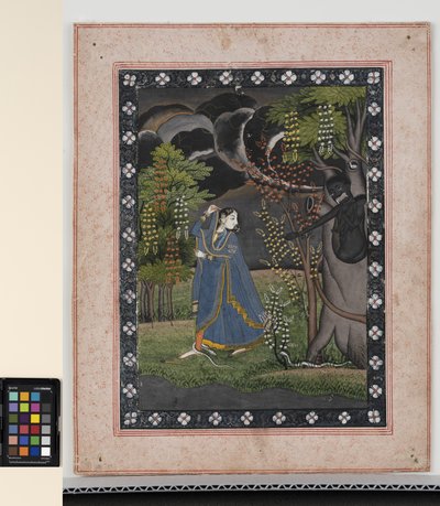 Abhisarika Nayika, c.1820 da Central Indian School