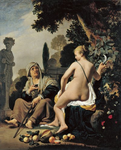 Vertumno e Pomona da Cesar Boetius van Everdingen