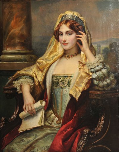 Meditazione, 1880 da Cesare Agostino Detti