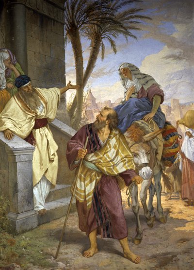 Giuseppe e Maria, fuga a Betlemme da Cesare Maccari