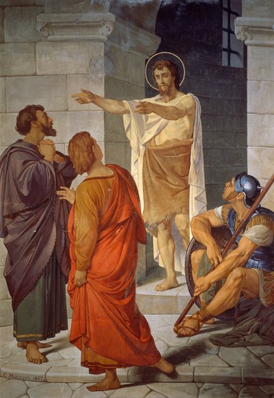 San Giovanni Battista sulla soglia della prigione, Cappella di San Giovanni Battista, Cattedrale di Santa Maria Assunta, Siena da Cesare Maccari