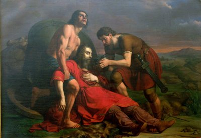 Polistrato e il morente Dario, 1837 da Cesare Masini