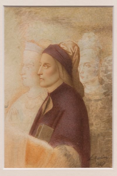 Ritratto di Dante, di Cesare Mussini, circa 1844 da Cesare Mussini