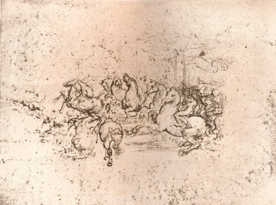 Copia di parte del cartone della Battaglia di Anghiari da Cesare da Sesto