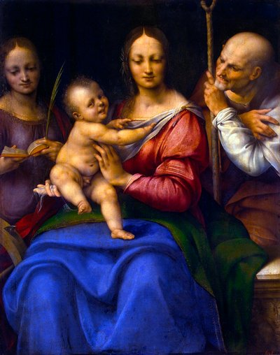 Sacra Famiglia con Santa Caterina da Cesare da Sesto