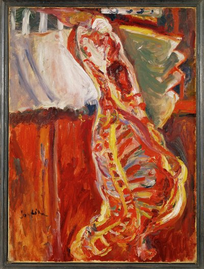 Mezzo lato di manzo, 1922-23 circa (dipinto su tela) da Chaim Soutine