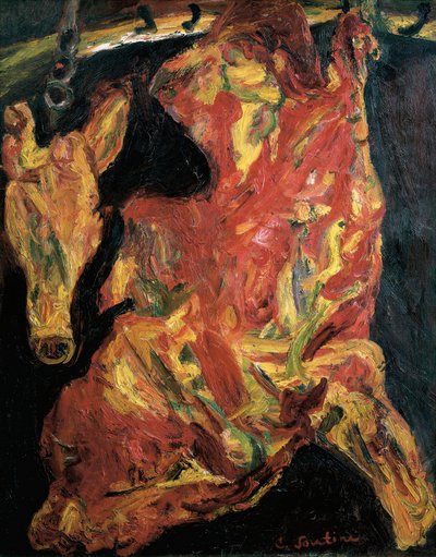 Lato di manzo e testa di vitello da Chaim Soutine