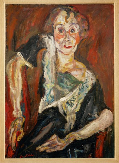 La vecchia attrice (dipinto su tela) da Chaim Soutine