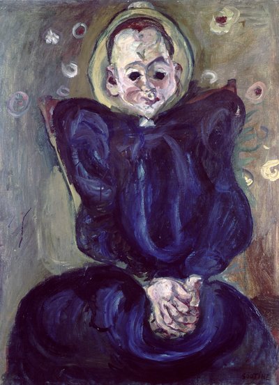 Donna in abito blu da Chaim Soutine
