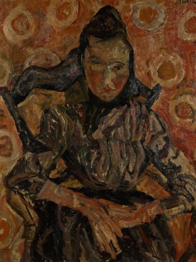 Donna seduta su una sedia da Chaim Soutine