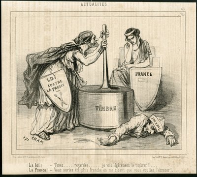 Illustrazione di Cham (1819-1879) in Le Charivari da Amédée de Noé