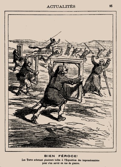 Feroci! I turchi comprano diverse opere alla Mostra Impressionista..., 1877 da Cham